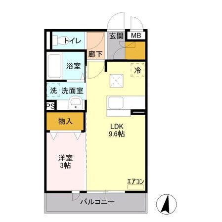 南宇都宮駅 徒歩24分 1階の物件間取画像